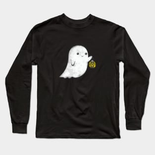Little Ghost with Lantern Long Sleeve T-Shirt